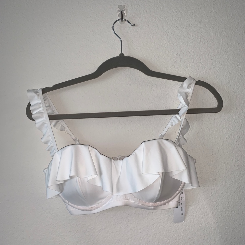 JCrew White Underwire Bikini